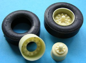 KFS 1/24 拖車用 輪組 含385超級寬胎 附BP